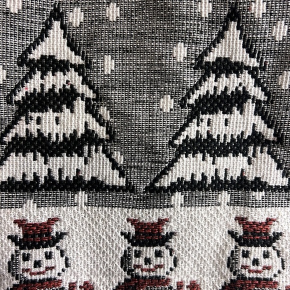 BEDFORD FAIR LIFESTYLES WINTER SCENE EVERGREEN SNOWMAN JACKET SIZE LARGE - Picture 5 of 9